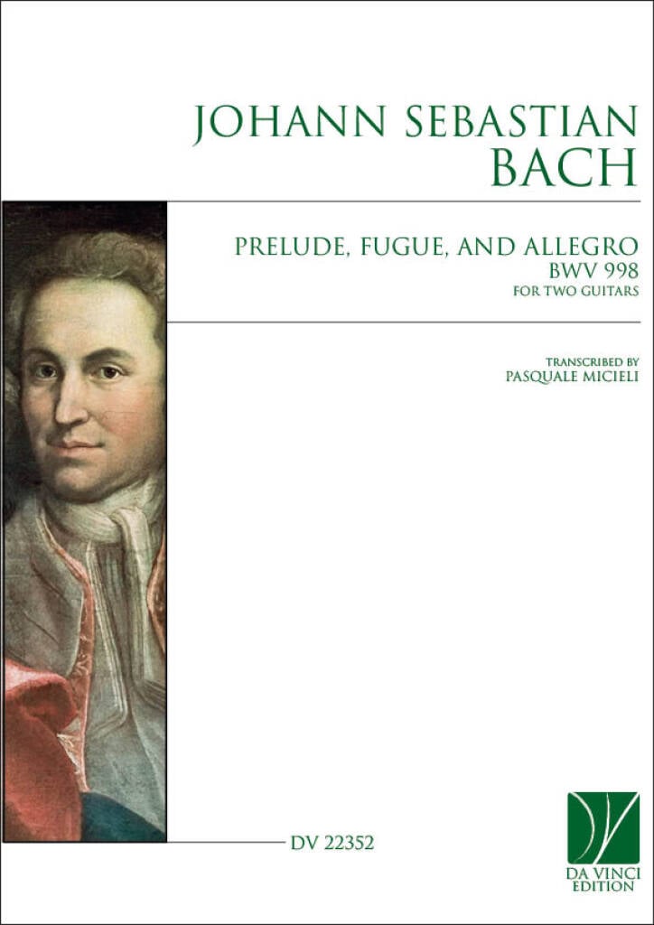 Preludio Fuga e Allegro BWV 998, for Two Guitars